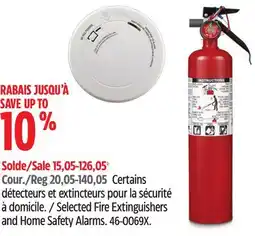Canadian Tire Selected Fire Extinguishers and Home Safety Alarms offer