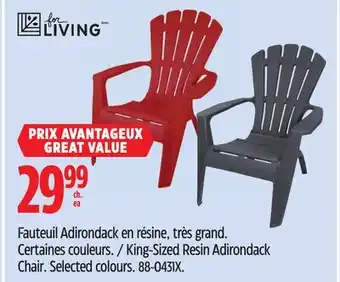 Canadian Tire King-Sized Resin Adirondack Chair offer