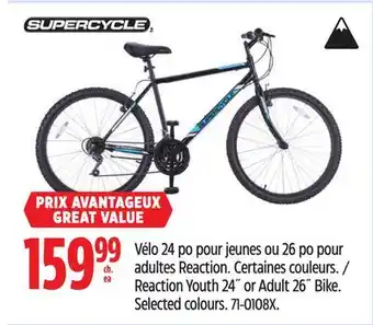 Canadian Tire Supercycle Reaction Youth 24˝ or Adult 26˝ Bike offer