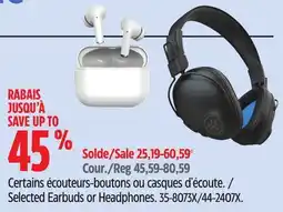Canadian Tire Bluehive Selected Earbuds or Headphones offer