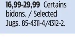 Canadian Tire Igloo Selected Jugs offer