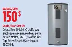Canadian Tire Moffat 182L Top-Entry Electric Water Heater offer