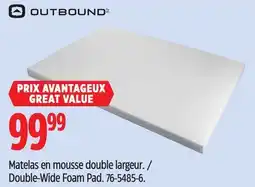 Canadian Tire Outbound Double-Wide Foam Pad offer