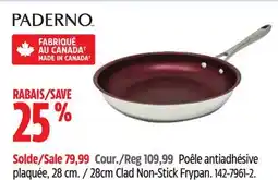 Canadian Tire Paderno 28cm Clad Non-Stick Frypan offer
