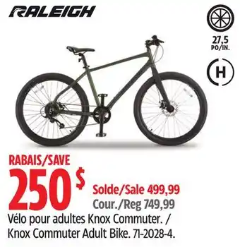 Canadian Tire Raleigh Knox Commuter Adult Bike offer