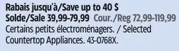 Canadian Tire Selected Countertop Appliances offer