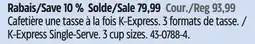 Canadian Tire Keurig K-Express Single-Serve offer
