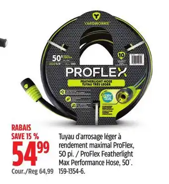 Canadian Tire Yardworks ProFlex Featherlight Max Performance Hose offer