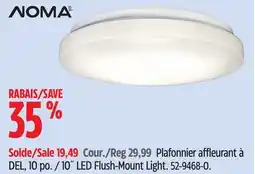 Canadian Tire Noma 10˝ LED Flush-Mount Light offer
