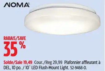 Canadian Tire Noma 10˝ LED Flush-Mount Light offer