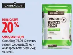 Canadian Tire Garden Club All-Purpose Grass Seed offer