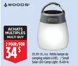 Canadian Tire Woods Small Solar LED Camp Light offer