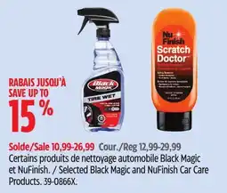 Canadian Tire Selected Black Magic and NuFinish Car Care Products offer