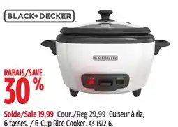 Canadian Tire Black-decker 6-Cup Rice Cooker offer