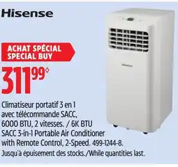 Canadian Tire 6K BTU SACC 3-in-1 Portable Air Conditioner with Remote Control offer