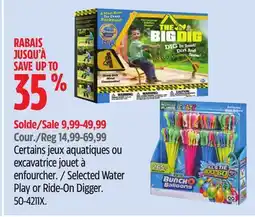 Canadian Tire Selected Water Play or Ride-On Digger offer