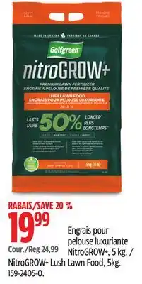 Canadian Tire Golfgreen NitroGROW+ Lush Lawn Food offer