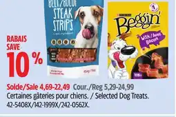 Canadian Tire Purina Selected Dog Treats offer