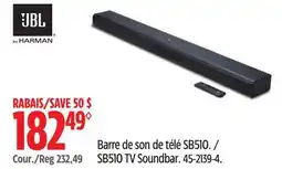 Canadian Tire JBL SB510 TV Soundbar offer