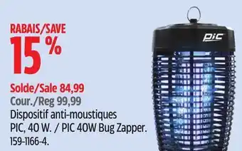 Canadian Tire PIC 40W Bug Zapper offer