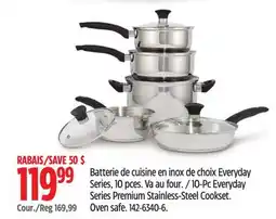 Canadian Tire Vida-by-paderno 10-Pc Everyday Series Premium Stainless-Steel Cookset offer