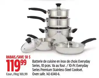 Canadian Tire Vida-by-paderno 10-Pc Everyday Series Premium Stainless-Steel Cookset offer