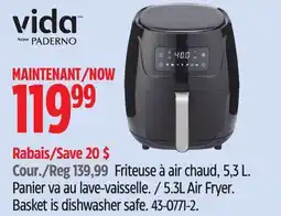 Canadian Tire Vida-by-paderno 5.3L Air Fryer offer
