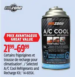 Canadian Tire Emzone Selected A/C Cool Refrigerants and Recharge Kit† offer