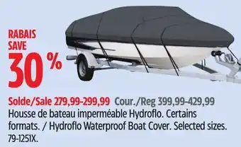Canadian Tire Hydroflo Waterproof Boat Cover offer