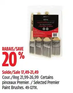Canadian Tire Selected Premier Paint Brushes offer