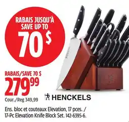 Canadian Tire Henckels 17-Pc Elevation Knife Block Set offer