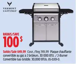 Canadian Tire 2-Burner Convertible Gas Griddle offer