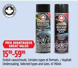 Canadian Tire Asphalt Undercoating offer