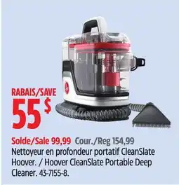 Canadian Tire Hoover Clean Slate Portable Deep Cleaner offer