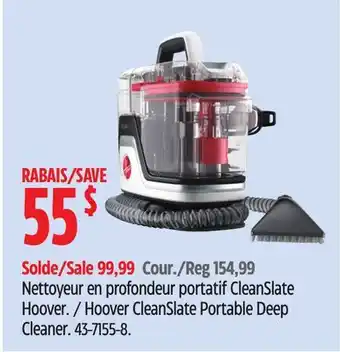 Canadian Tire Hoover Clean Slate Portable Deep Cleaner offer