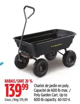 Canadian Tire Poly Garden Cart offer
