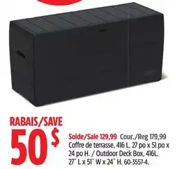 Canadian Tire Outdoor Deck Box offer