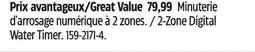 Canadian Tire 2-Zone Digital Water Timer offer