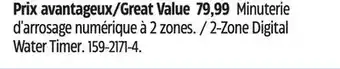 Canadian Tire 2-Zone Digital Water Timer offer