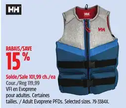 Canadian Tire Helly Hansen Adult Evoprene PFDs offer