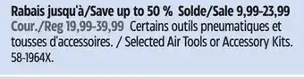 Canadian Tire MASTERCRAFT Selected Air Tools or Accessory Kits offer