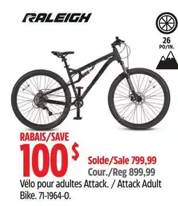 Canadian Tire Raleigh Attack Adult Bike offer