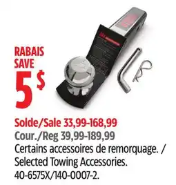 Canadian Tire Selected Towing Accessories offer
