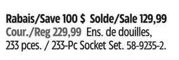 Canadian Tire Mastercraft 233-Pc Socket Set offer