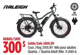 Canadian Tire Raleigh Quanta Adult Bike offer