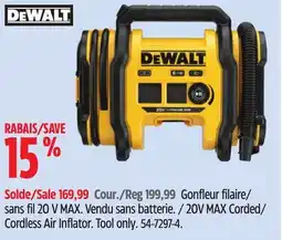 Canadian Tire 20V MAX Corded offer