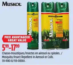 Canadian Tire Mosquito/Insect Repellent in Aerosol or Coils offer