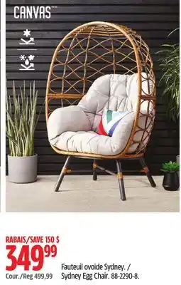 Canadian Tire CANVAS Sydney Egg Chair offer