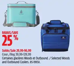 Canadian Tire Selected Woods and Outbound Coolers offer