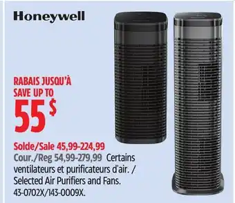 Canadian Tire Selected Air Purifiers and Fans offer